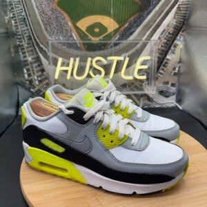 Nike Air Max 90 Og (GS) Volt Gray Neon Green Size 6.5Y